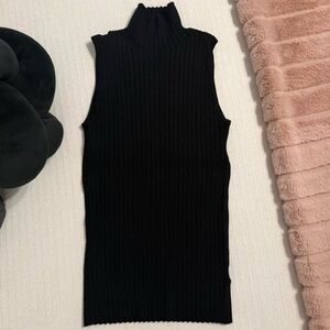 525 America Black Ribbed Knit Top